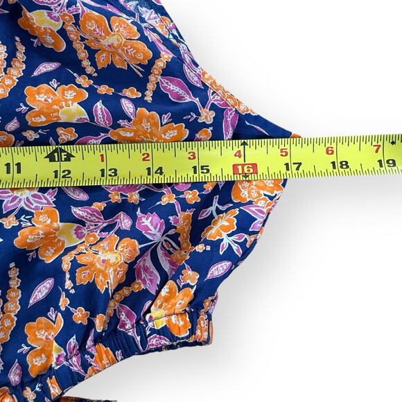 J. Crew Harbour Side-Cutout Floral Maxi Dress Size Medium Painted Block Print - Picture 11 of 13